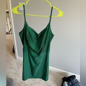This was my homecoming dress. Size 10 Amarra Emerald Green rhinestone dress